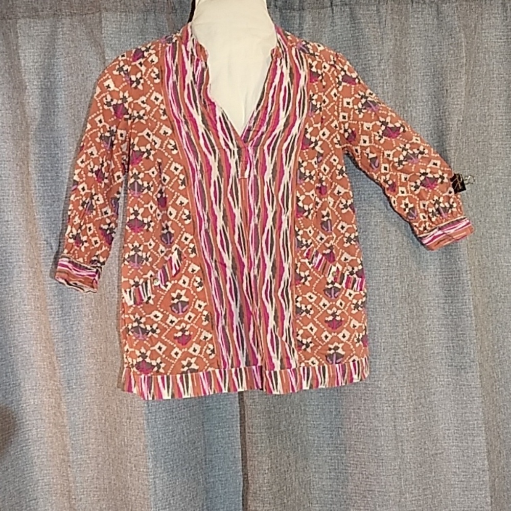 Pimkie Moroccian inspired floral and stripe top